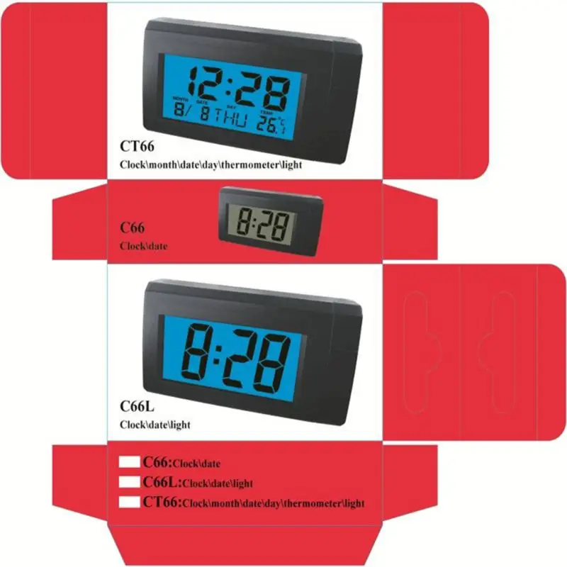Car Thermometer With Backlight Function Digital Clock Car Indoor Temperature Q39F 
Car Thermometer With Backlight Function Digital Clock Car Indoor Temperature Q39F