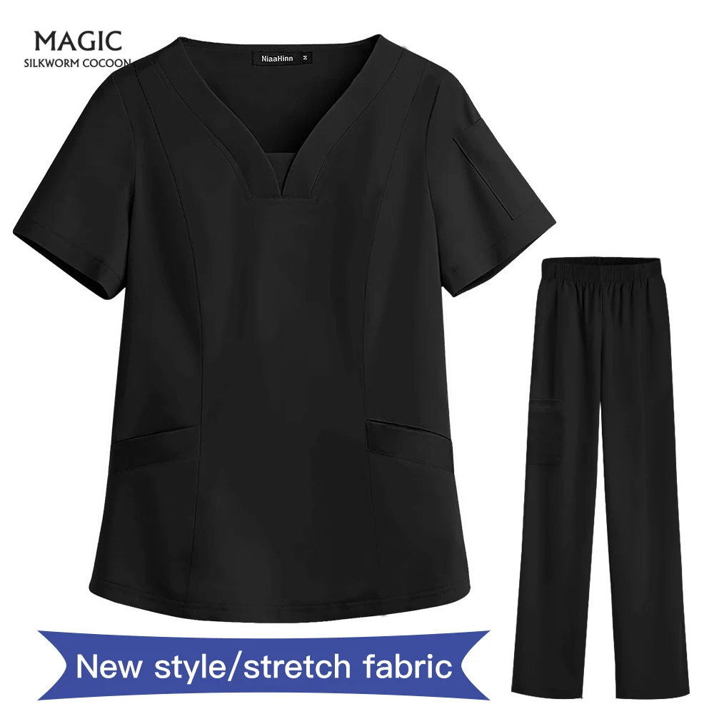 9 Colors Hospital Doctor Uniforms Dental Clinic Workwear Short Sleeved Pet Grooming Nurse Suits Beauty Salon Set Medical Uniform
9 Colors Hospital Doctor Uniforms Dental Clinic Workwear Short Sleeved Pet Grooming Nurse Suits Beauty Salon Set Medical Uniform