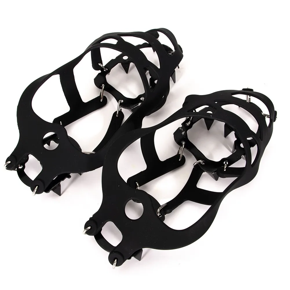 18 Studs Anti-Skid Crampons Snow Ice Climbing Shoe Spikes Grip Cleats Shoe Cover 18 Teeth Outdoor Winter Ice Fishing Crampons
18 Studs Anti-Skid Crampons Snow Ice Climbing Shoe Spikes Grip Cleats Shoe Cover 18 Teeth Outdoor Winter Ice Fishing Crampons