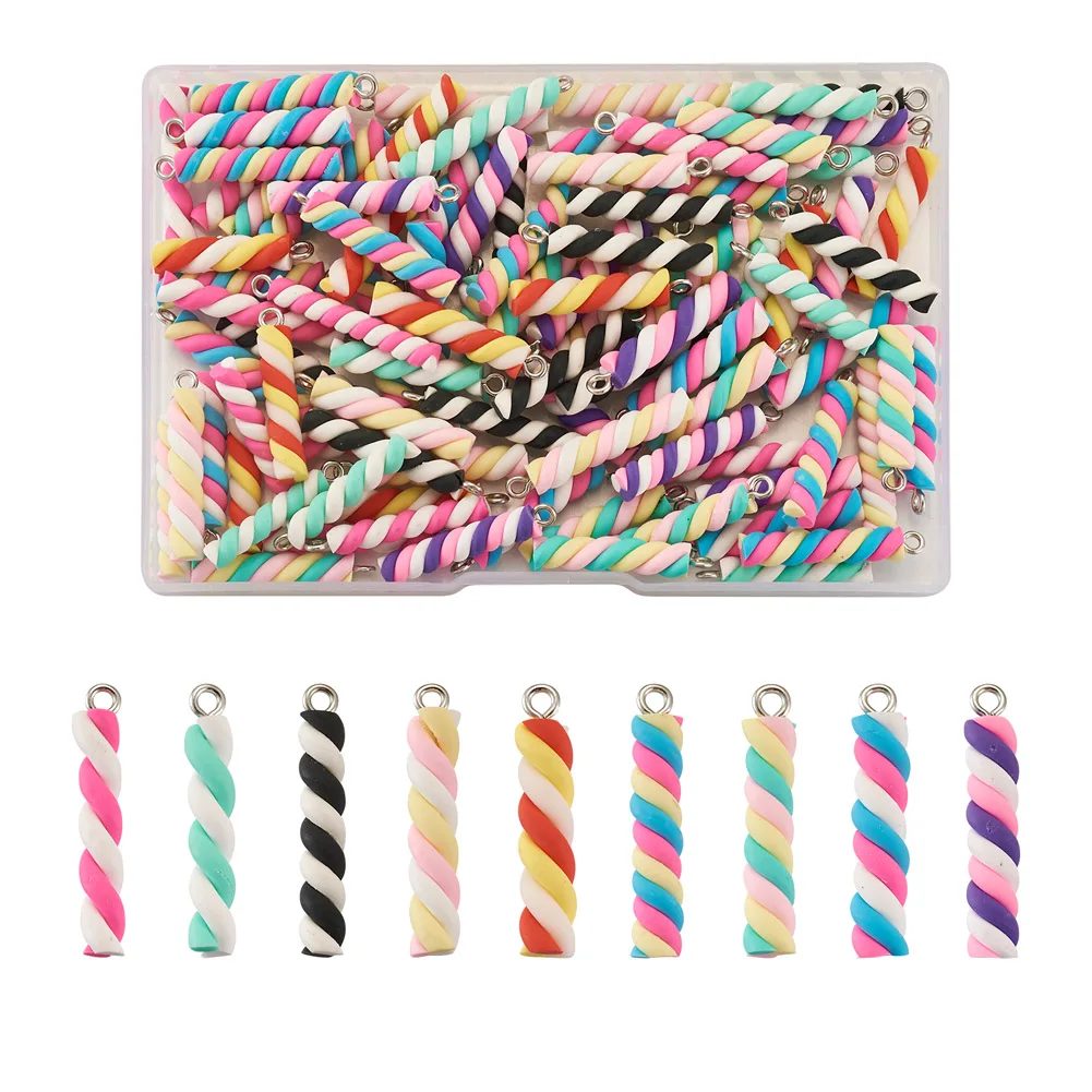90Pcs/Box 9 Colors Handmade Polymer Clay Pendants with Platinum Tone Iron Finding Marshmallow Mixed Color For Jewelry Making
90Pcs/Box 9 Colors Handmade Polymer Clay Pendants with Platinum Tone Iron Finding Marshmallow Mixed Color For Jewelry Making