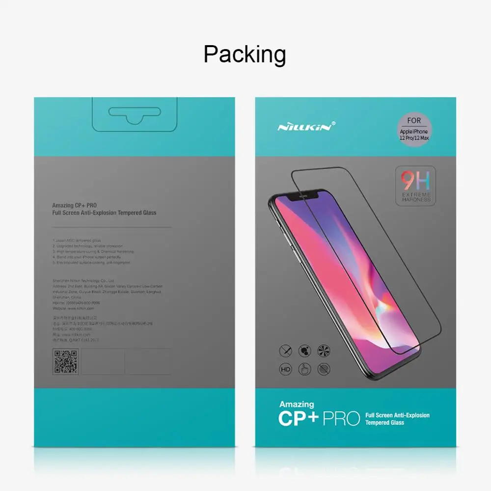 10pcs/lot Wholesale NILLKIN Amazing CP+ PRO Anti-Explosion tempered glass screen protector for Apple iPhone 12/12 Pro
10pcs/lot Wholesale NILLKIN Amazing CP+ PRO Anti-Explosion tempered glass screen protector for Apple iPhone 12/12 Pro