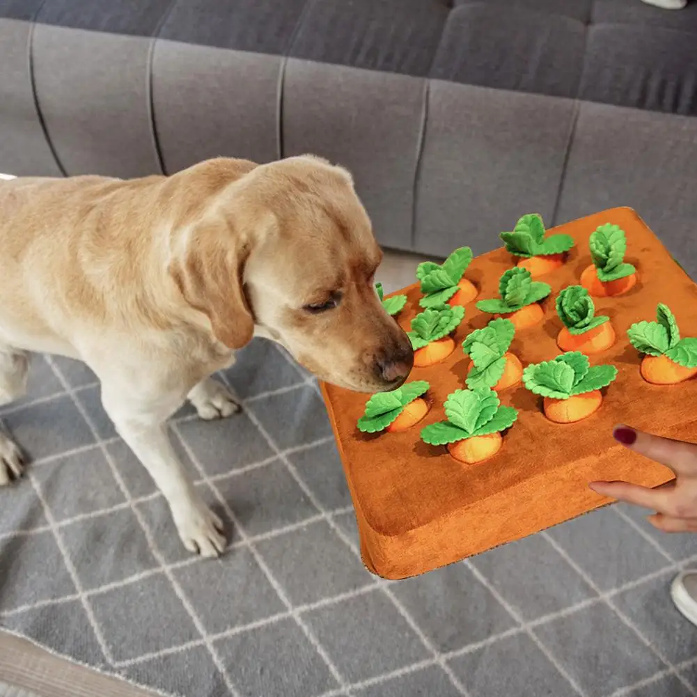 NEW Hot Sale Pet Snuffle Toy Dog Pull Carrot Plush Toy Vegetable Chew Toy Snuffle Mat for Dogs Cats
NEW Hot Sale Pet Snuffle Toy Dog Pull Carrot Plush Toy Vegetable Chew Toy Snuffle Mat for Dogs Cats