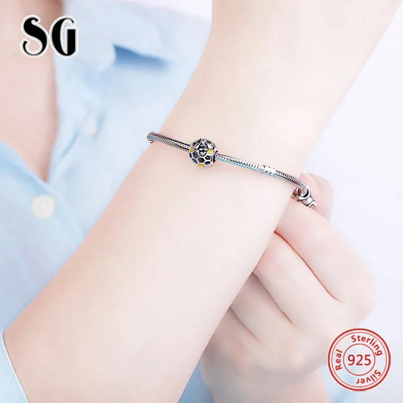 Bee Animal Yellow Enamel Charms 925 Sterling Silver Hollow Round Beads Fit European Bracelet for Women 2021 Fine Jewelry Gift
Bee Animal Yellow Enamel Charms 925 Sterling Silver Hollow Round Beads Fit European Bracelet for Women 2021 Fine Jewelry Gift