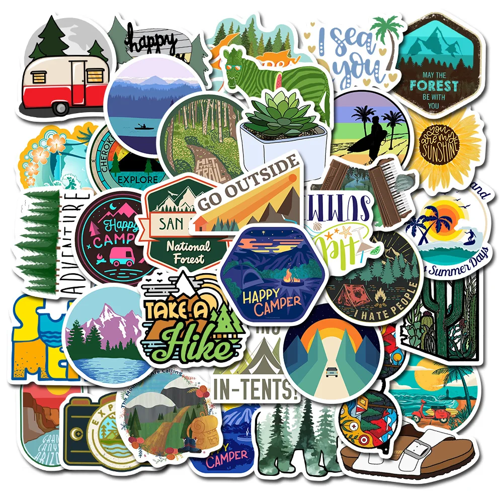 10/30/50PCS Beach Outdoor Adventure Travel Landscape Skateboard Guitar Graffiti Sticker Waterproof Decoration Toy Wholesale
10/30/50PCS Beach Outdoor Adventure Travel Landscape Skateboard Guitar Graffiti Sticker Waterproof Decoration Toy Wholesale