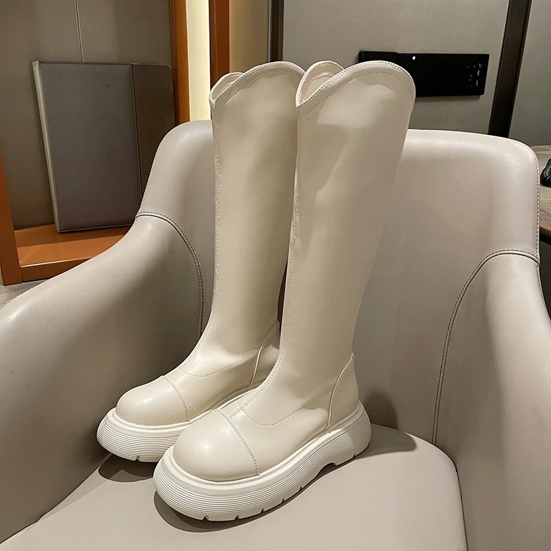 Женские зимние сапоги до колена, дизайнерские модные теплые сапоги Челси на массивном каблуке и платформе, зимняя обувь 2022 
Женские зимние сапоги до колена, дизайнерские модные теплые сапоги Челси на массивном каблуке и платформе, зимняя обувь 2022