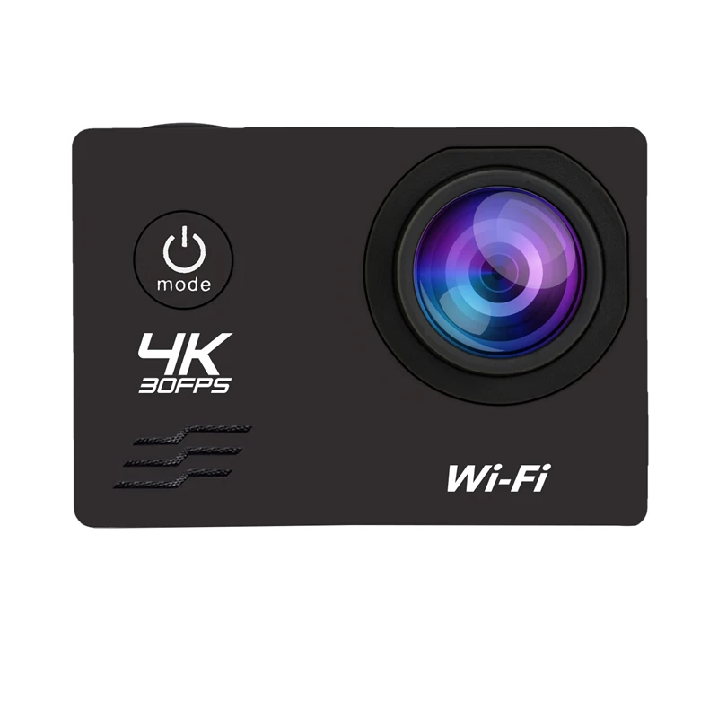 Экшн-камера HD 4K/60Fps Wifi 16MP 2 0 LCD 170D объектив шлем камера 30M Go