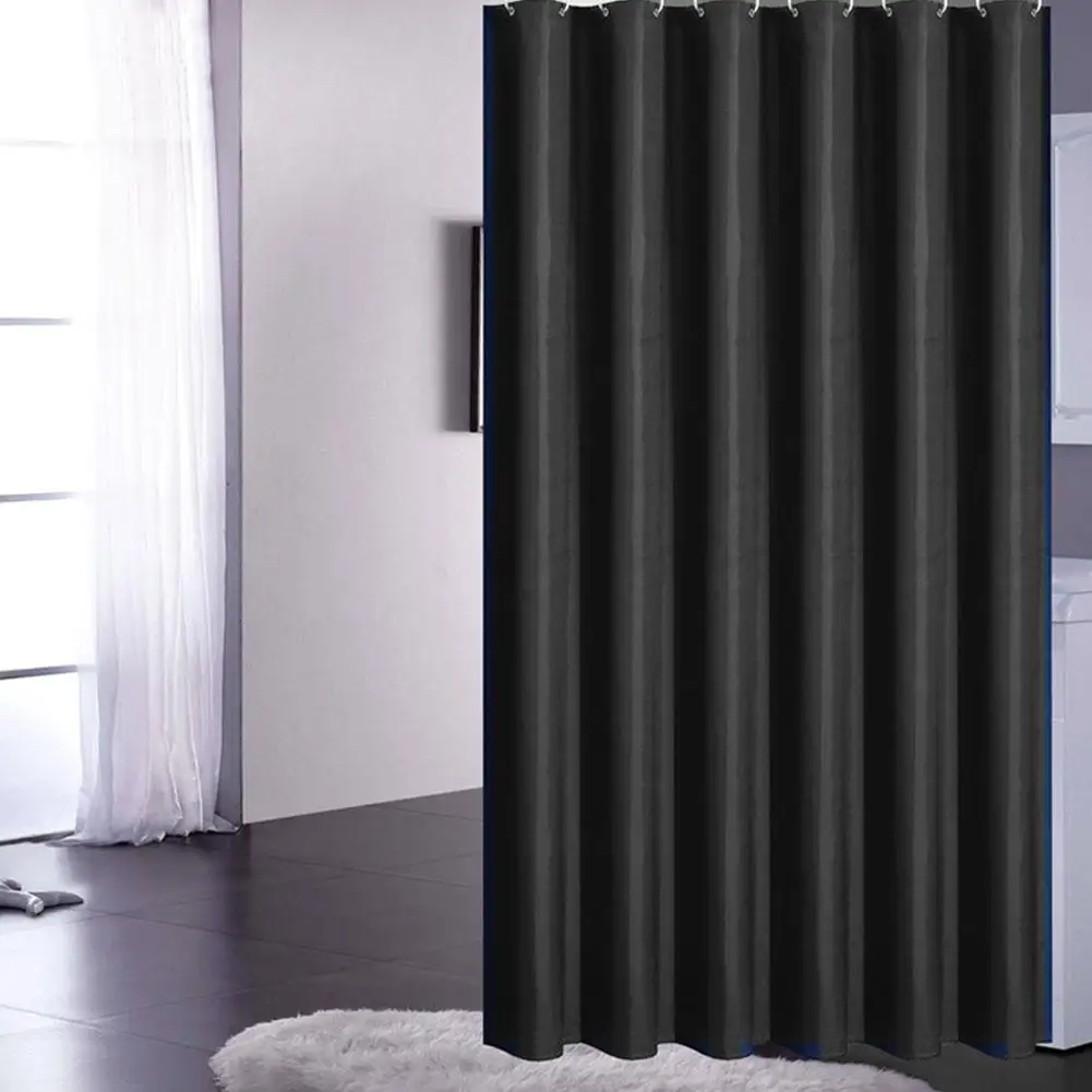 Modern Black Shower Curtains Waterproof Fabric Polyester Bath Curtains For Bathroom Bathtub Large Wide Bathing Cover
Modern Black Shower Curtains Waterproof Fabric Polyester Bath Curtains For Bathroom Bathtub Large Wide Bathing Cover