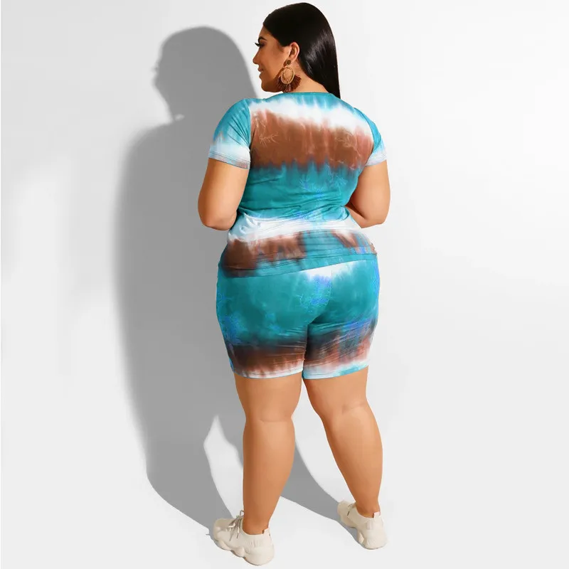fashion Tie Dye Print Tracksuits Women Casual Two Piece Set Summer Street T-shirt and Shorts Jogger Set 2pcs Outfits Lounge Wear
fashion Tie Dye Print Tracksuits Women Casual Two Piece Set Summer Street T-shirt and Shorts Jogger Set 2pcs Outfits Lounge Wear