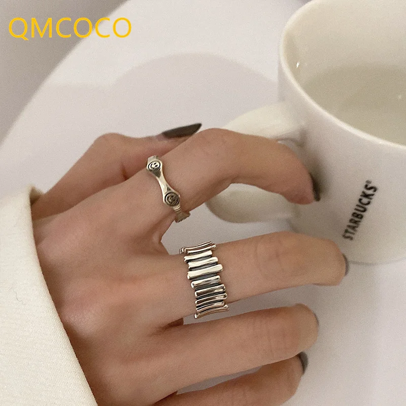 QMCOCO Silver Color Creative Personality Irregular Splicing Ring Man Woman Trendy Geometric Simple Fashion Temperament Gifts
QMCOCO Silver Color Creative Personality Irregular Splicing Ring Man Woman Trendy Geometric Simple Fashion Temperament Gifts