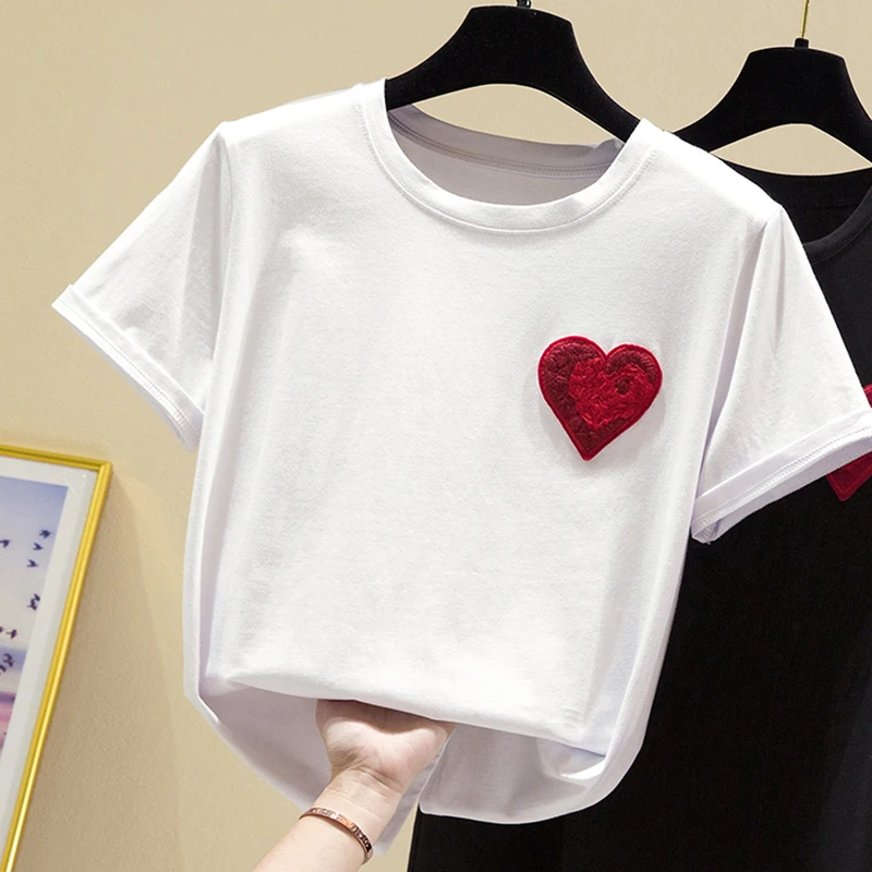 GGRIGHT Embroidery cotton t shirts women t shirt White summer tee shirt femme t-shirt woman tshirt top white camisas mujer 2020
GGRIGHT Embroidery cotton t shirts women t shirt White summer tee shirt femme t-shirt woman tshirt top white camisas mujer 2020