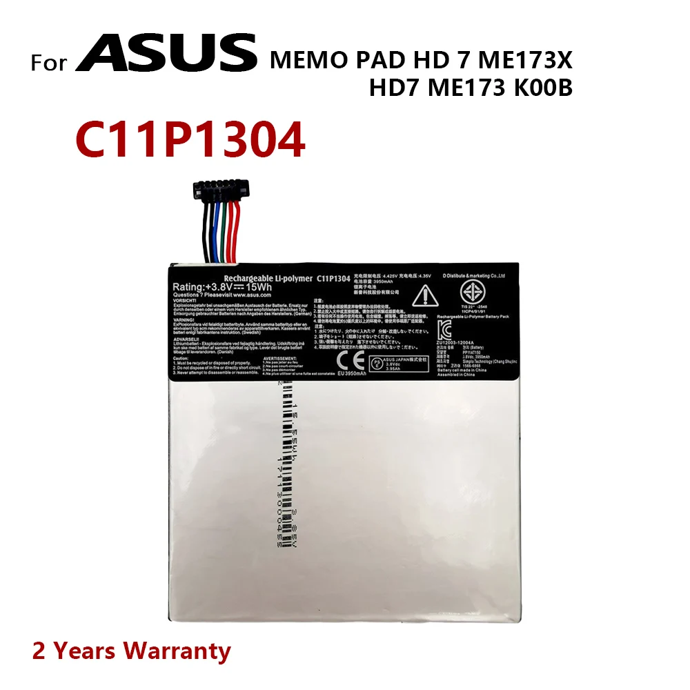 100% Genuine C11P1304 Tablets Battery For Asus MEMO PAD HD 7 ME173X HD7 ME173 K00B 3950mAh In Stock Batteries
100% Genuine C11P1304 Tablets Battery For Asus MEMO PAD HD 7 ME173X HD7 ME173 K00B 3950mAh In Stock Batteries