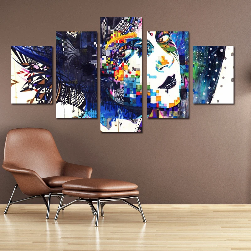 Canvas painting abstract Figure Poster custom print Hoom Decor Wall Art paintings HD Modular 5PCS picture
Canvas painting abstract Figure Poster custom print Hoom Decor Wall Art paintings HD Modular 5PCS picture