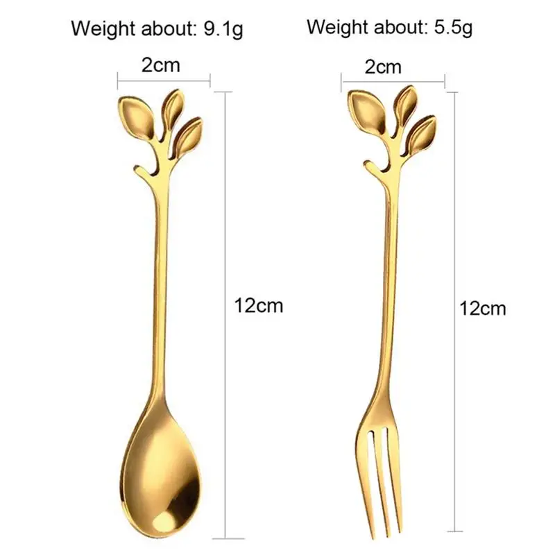 8pcs Spoon Fork Set Coffee Stirring Spoon Fork Stainless Steel Tea Spoon Stirring Spoon Dessert Fork Home Kitchen Accessories
8pcs Spoon Fork Set Coffee Stirring Spoon Fork Stainless Steel Tea Spoon Stirring Spoon Dessert Fork Home Kitchen Accessories