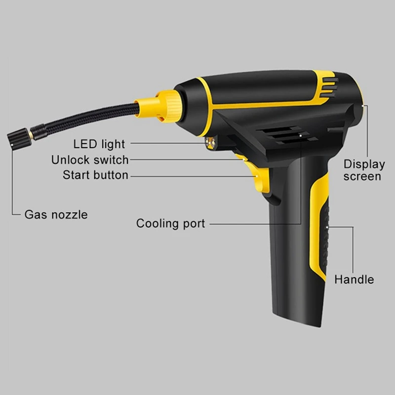 220V Digital Display Electric Air Pump Tire Inflator Car Electric Air Compressor Car Tire Pump Inflatable Pump
220V Digital Display Electric Air Pump Tire Inflator Car Electric Air Compressor Car Tire Pump Inflatable Pump