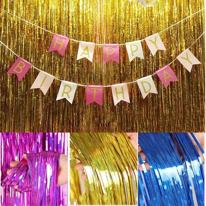 Birthday Party Wedding Decoration Backdrop Curtains Glitter Glossy Fringe Tinsel Foil Curtain Baby Shower Anniversary Wholesale
Birthday Party Wedding Decoration Backdrop Curtains Glitter Glossy Fringe Tinsel Foil Curtain Baby Shower Anniversary Wholesale