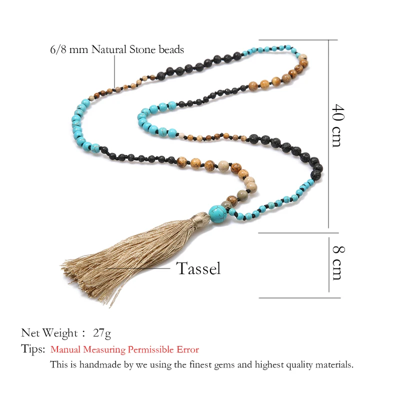 Rttooas Luxury 6/8mm Natural Stone Beaded Necklace Delicate Fashion Female Clothes Accessories Tibetan Jewelry Banquet Gifts
Rttooas Luxury 6/8mm Natural Stone Beaded Necklace Delicate Fashion Female Clothes Accessories Tibetan Jewelry Banquet Gifts
