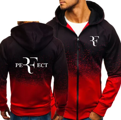 NEW RF Roger Federer Print Sweatshirt Gradient Hoodies Men Spring Autumn Fleece Zipper Jacket Mens Hoodie Clothing
NEW RF Roger Federer Print Sweatshirt Gradient Hoodies Men Spring Autumn Fleece Zipper Jacket Mens Hoodie Clothing