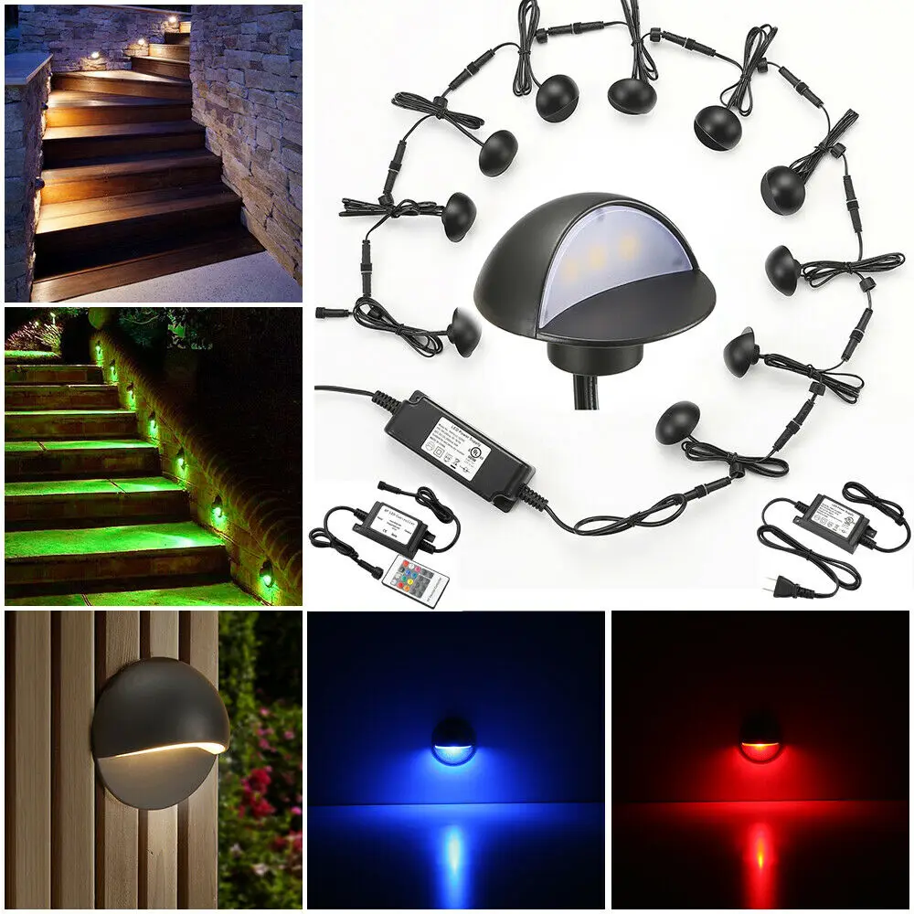20Pcs/set 50mm Black Half Moon Garden Yard Pathway Wall Plinth LED Deck Rail Stair Step Fence Post Lights Low Voltage Waterproof
20Pcs/set 50mm Black Half Moon Garden Yard Pathway Wall Plinth LED Deck Rail Stair Step Fence Post Lights Low Voltage Waterproof