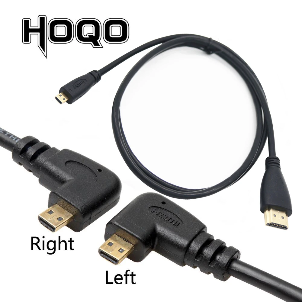 Кабо-Кабель HDMI Micro 0 5 м 1 левый и правый угол микро grados 90 градусов кабель