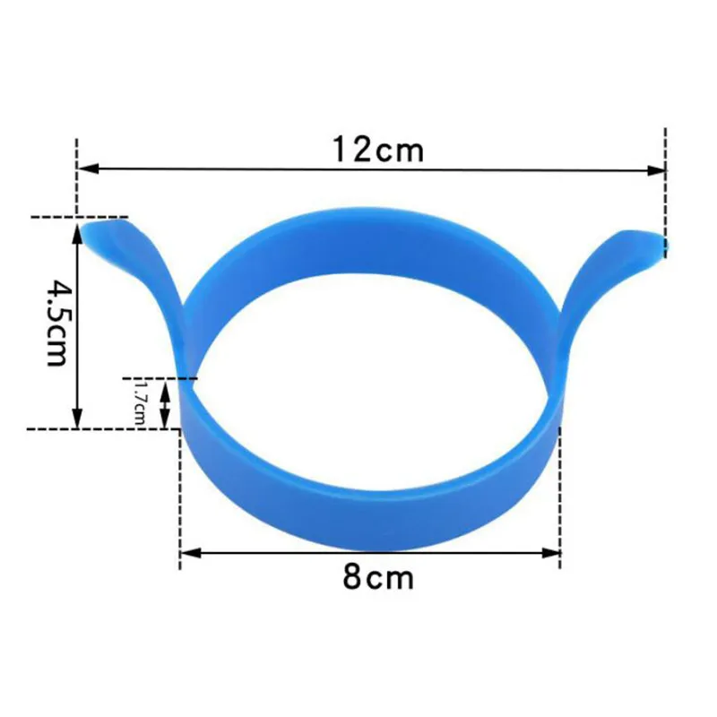 2 шт. форма для жарки яиц бинауральное яйцо жареное кольцо пищевой силикон блинов