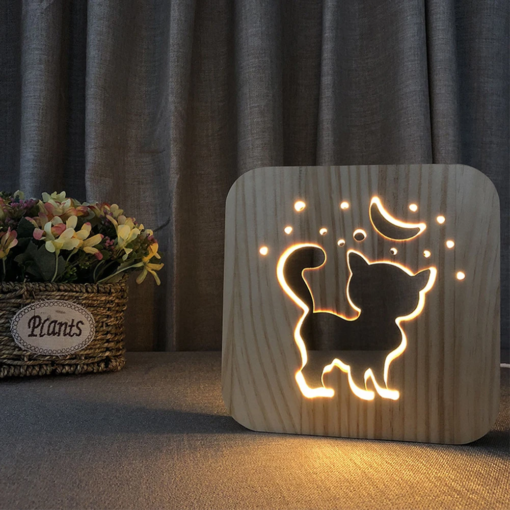 3D Wooden Desk Light with USB Power LED Table Lamp for Bedroom Living Room Unique Home Decor
3D Wooden Desk Light with USB Power LED Table Lamp for Bedroom Living Room Unique Home Decor