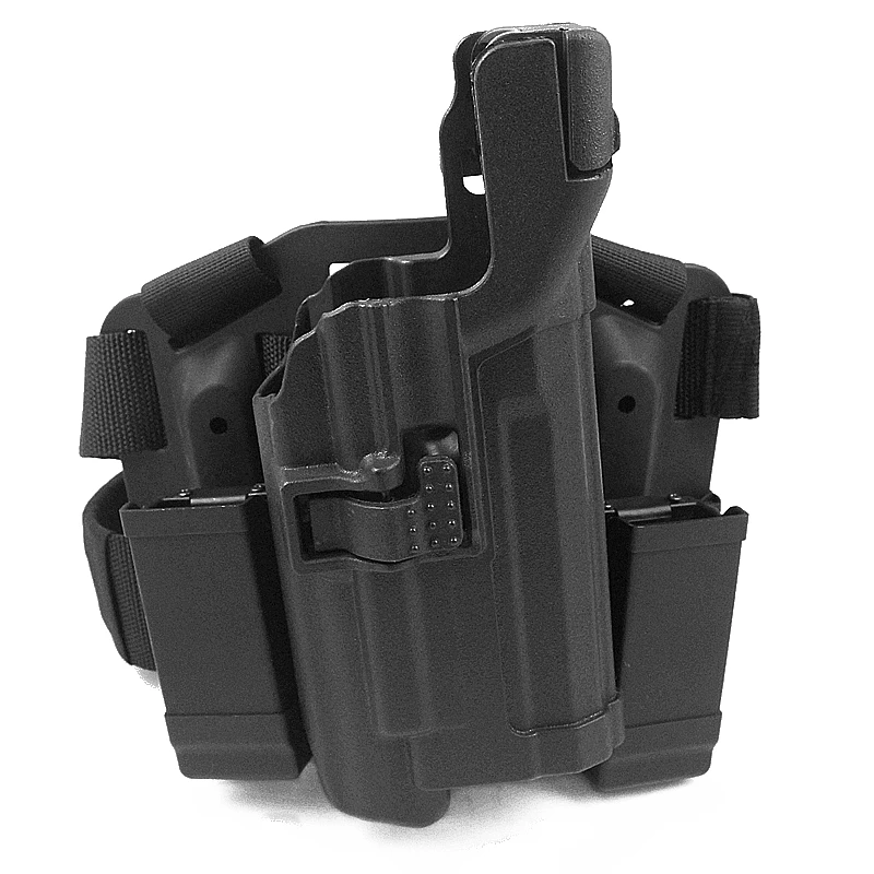 Tactical Level 3 Series Gun Holster for HK USP Pistol Drop Leg Thigh Holster Light Bearing Airsoft Case with Magazine Pouches
Tactical Level 3 Series Gun Holster for HK USP Pistol Drop Leg Thigh Holster Light Bearing Airsoft Case with Magazine Pouches