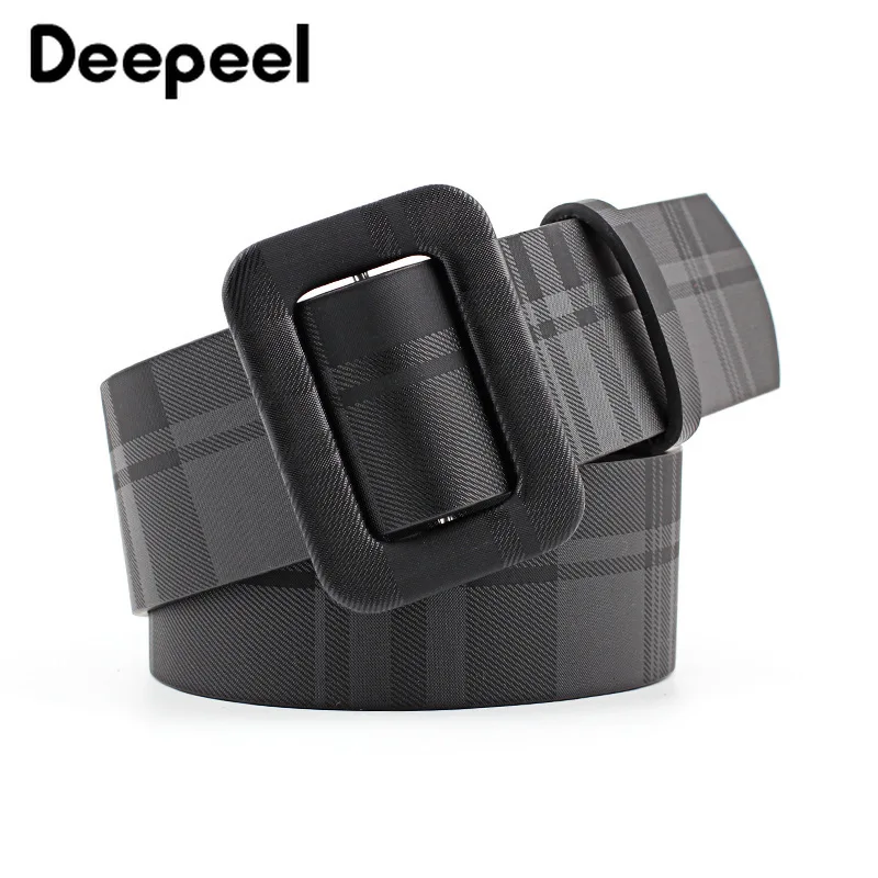 Deepeel 4.3*105cm Women Plaid Belt PU Leather Fashion Luxury Designer Corset Belt Wide Square Buckle Waistband for Jeans Dress
Deepeel 4.3*105cm Women Plaid Belt PU Leather Fashion Luxury Designer Corset Belt Wide Square Buckle Waistband for Jeans Dress