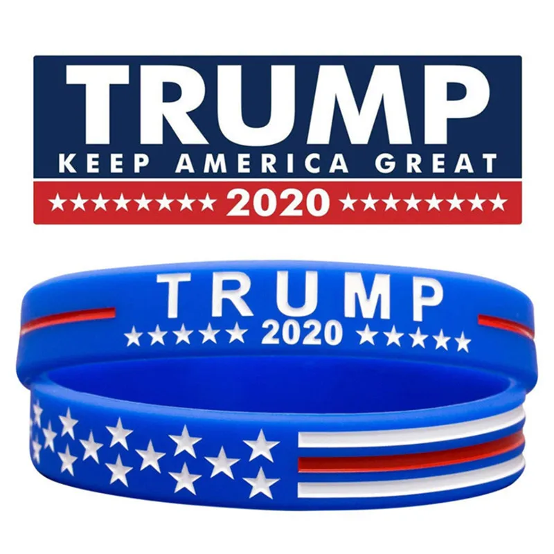 2pcs/set Trump Keep America Great 2020 Silicone Wrist Band Bracelet Wristband Silicone Bracelets Kit Unisex Rubber Jewelry Gifts
2pcs/set Trump Keep America Great 2020 Silicone Wrist Band Bracelet Wristband Silicone Bracelets Kit Unisex Rubber Jewelry Gifts