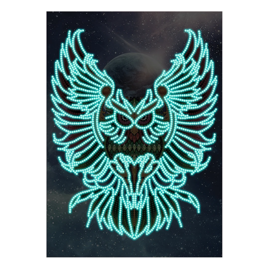 Glows in the dark Owl 5D DIY luminous diamond painting Special Shaped Diamond Embroidery Cross Stitch Rhinestone Home Decor
Glows in the dark Owl 5D DIY luminous diamond painting Special Shaped Diamond Embroidery Cross Stitch Rhinestone Home Decor