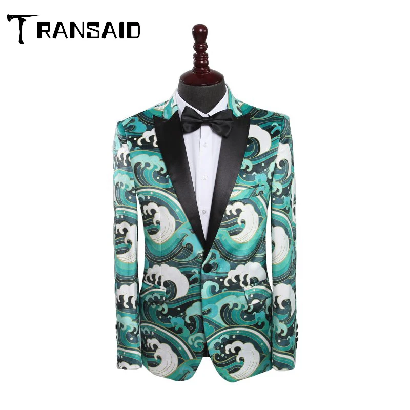 Men Party Prom Blazer Single Breasted Singer Stage Blazer Homme Slim Fit Suit Coat Jacket New Fashion Printted Jacket Male
Men Party Prom Blazer Single Breasted Singer Stage Blazer Homme Slim Fit Suit Coat Jacket New Fashion Printted Jacket Male