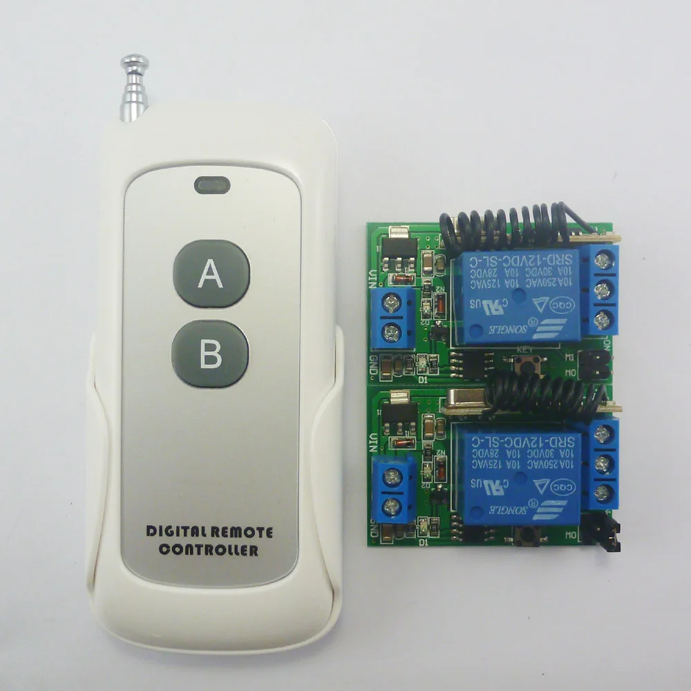 433M Large Power 2 Button PT2262 Control RF Wireless Remote On/off Switch + Delay Time Timer Controller Link
433M Large Power 2 Button PT2262 Control RF Wireless Remote On/off Switch + Delay Time Timer Controller Link