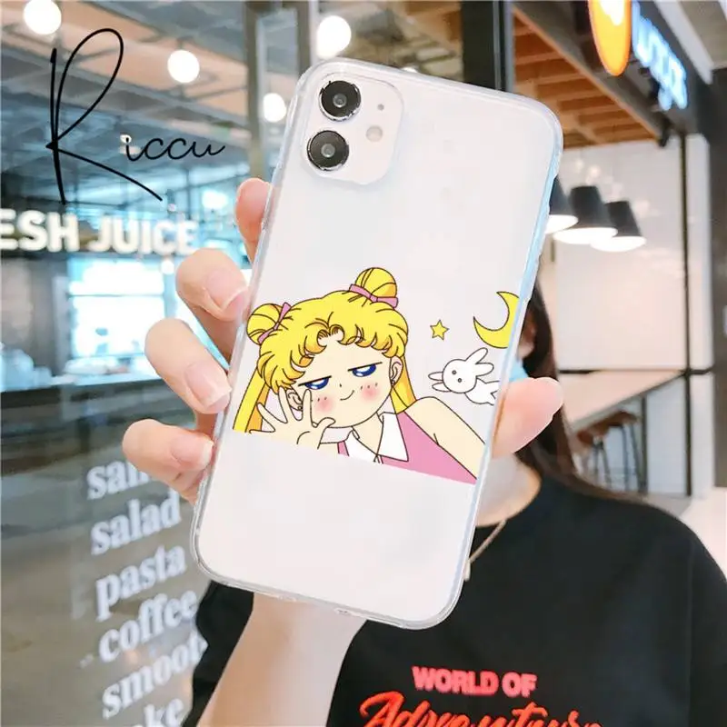 Cute Sailor Moon Anime Phone Case for iphone 12 pro max mini 11 pro XS MAX 8 7 6 6S Plus X 5S SE 2020 XR Transparent case cover
Cute Sailor Moon Anime Phone Case for iphone 12 pro max mini 11 pro XS MAX 8 7 6 6S Plus X 5S SE 2020 XR Transparent case cover