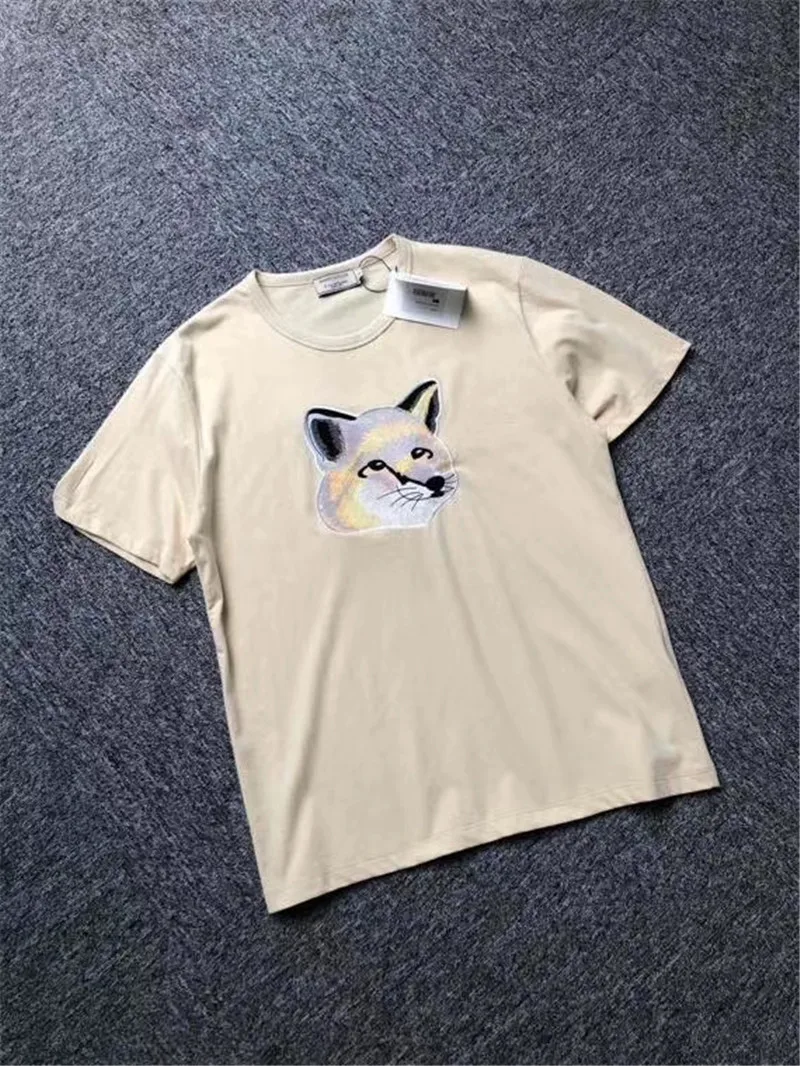 FOX Patch Embroidery Maison KITSUNE T Shirts Women Men Fashion Casual Cotton Summer T Shirt Maison KITSUNE Tee
FOX Patch Embroidery Maison KITSUNE T Shirts Women Men Fashion Casual Cotton Summer T Shirt Maison KITSUNE Tee
