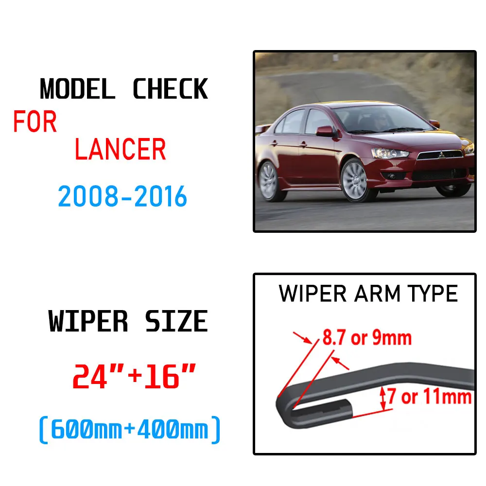 Щетка стеклоочистителя передняя для Mitsubishi Lancer 2008 2009 2010 2011 2012 2013 2014 2015 2016 |