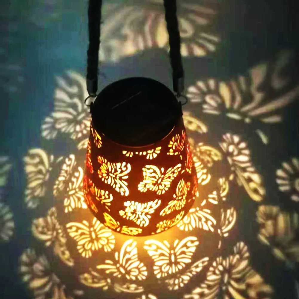 LED Solar Lantern Light Wrought Iron Hollow Butterfly Projection Yard Lamp Lantern Balcony Sunlight Landscape Yard Light
LED Solar Lantern Light Wrought Iron Hollow Butterfly Projection Yard Lamp Lantern Balcony Sunlight Landscape Yard Light