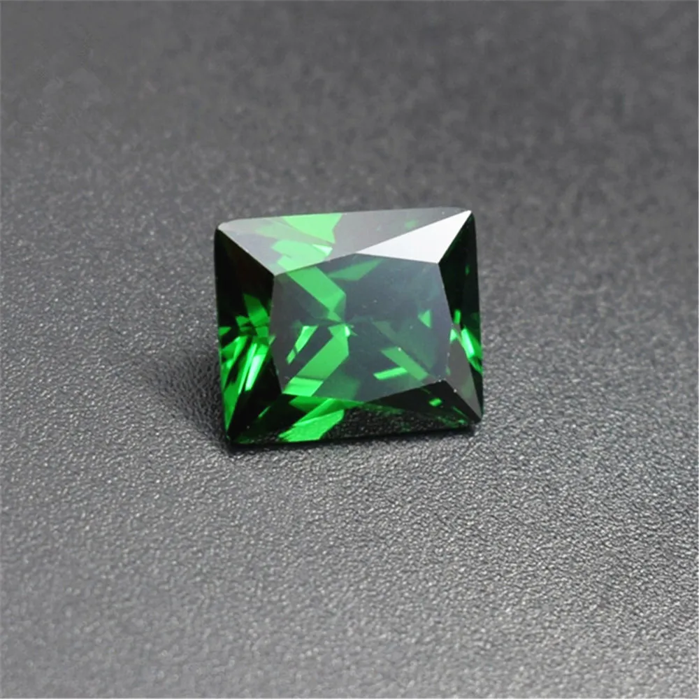 

Emerald Rectangle Faceted Gemstone Rectangle Princess Cut Medium Green Emerald Gem Multiple Sizes to Choose GE17