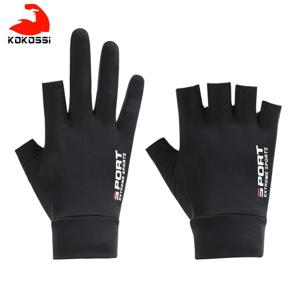 KoKossi Anti-UV Men Women Fishing Gloves Spring Summer Ice cool Breathable Sunscreen Antiskid Open/Half Fingers Sport Gloves
KoKossi Anti-UV Men Women Fishing Gloves Spring Summer Ice cool Breathable Sunscreen Antiskid Open/Half Fingers Sport Gloves