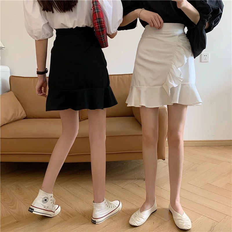 Spring and Summer Skirt Women's New A- line Skirt Ruffled Fishtail Skirt High Waist Slimming Short Hip Skirt
Spring and Summer Skirt Women's New A- line Skirt Ruffled Fishtail Skirt High Waist Slimming Short Hip Skirt