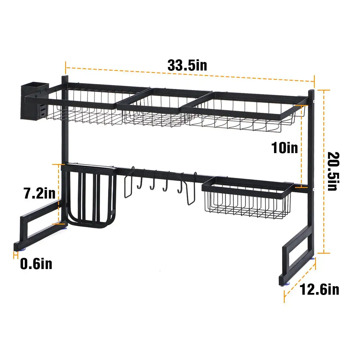 Kitchen Shelf Organizer Stainless Steel Adjustable Over The Sink Dish Drying Rack Holder Dish Rack Countertop Draining Shelf
Kitchen Shelf Organizer Stainless Steel Adjustable Over The Sink Dish Drying Rack Holder Dish Rack Countertop Draining Shelf