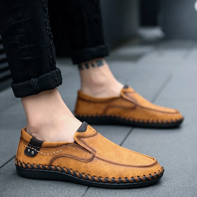 YEINSHAARS Leather Shoes Men Loafers Soft Leather Men Casual Shoes 2021 New Male Footwear Black Brown Slip-on Big Size 38-48
YEINSHAARS Leather Shoes Men Loafers Soft Leather Men Casual Shoes 2021 New Male Footwear Black Brown Slip-on Big Size 38-48