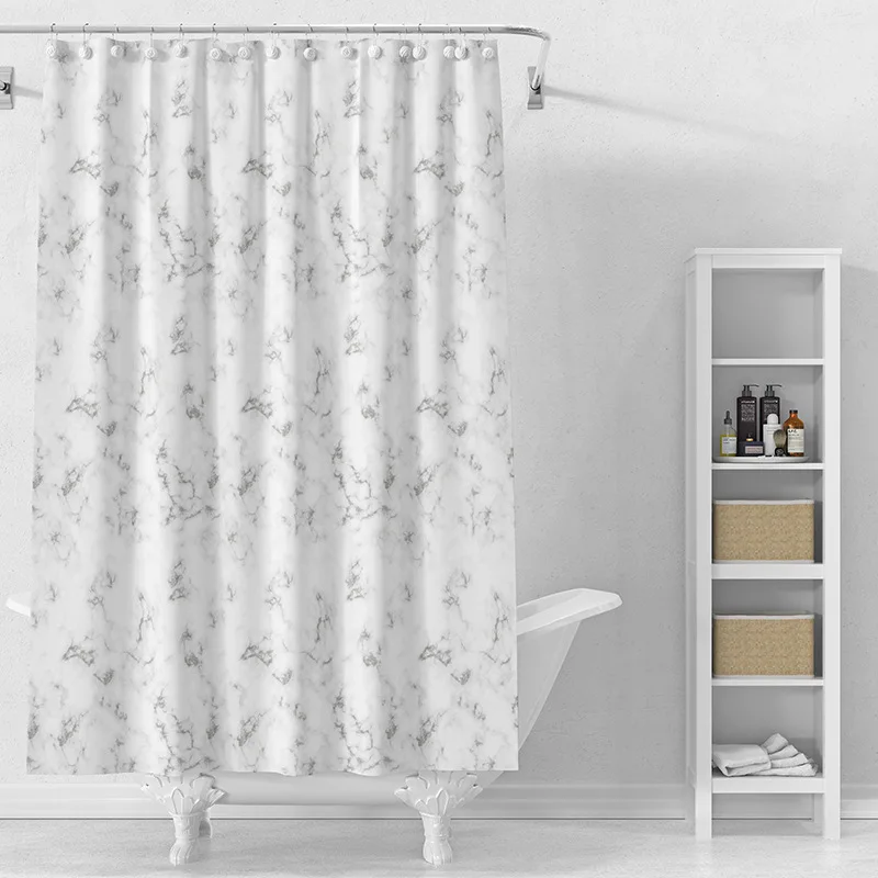 Shower Curtain Waterproof PEVA Marble Print Bath Curtains Mildew Proof Modern Shower Room Curtain With Hooks Bathroom Supplies
Shower Curtain Waterproof PEVA Marble Print Bath Curtains Mildew Proof Modern Shower Room Curtain With Hooks Bathroom Supplies