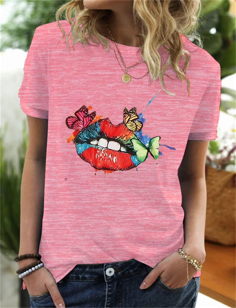 Butterfly Lip Print Tshirts Women Harajuku Kawaii T-shirt Summer Femme Tshirt Fashion Short Sleeves Tops Tees Female T Shirt
Butterfly Lip Print Tshirts Women Harajuku Kawaii T-shirt Summer Femme Tshirt Fashion Short Sleeves Tops Tees Female T Shirt