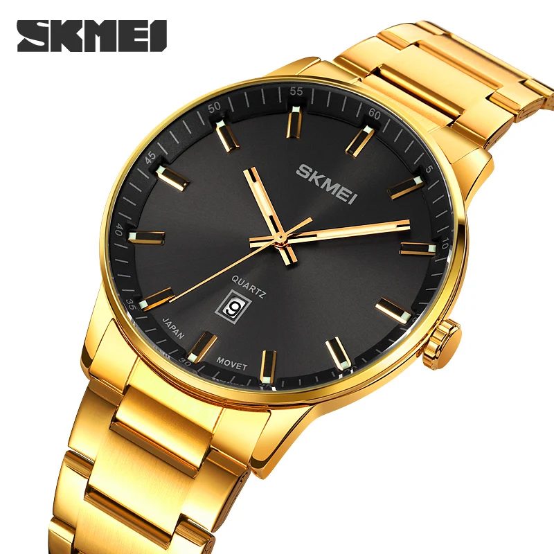 SKMEI Men Watch Fashion Sport Wrist Watch Alloy Case Steel Band Watch Quartz Business Waterproof Wristwatch Calendar Clock Gift
SKMEI Men Watch Fashion Sport Wrist Watch Alloy Case Steel Band Watch Quartz Business Waterproof Wristwatch Calendar Clock Gift
