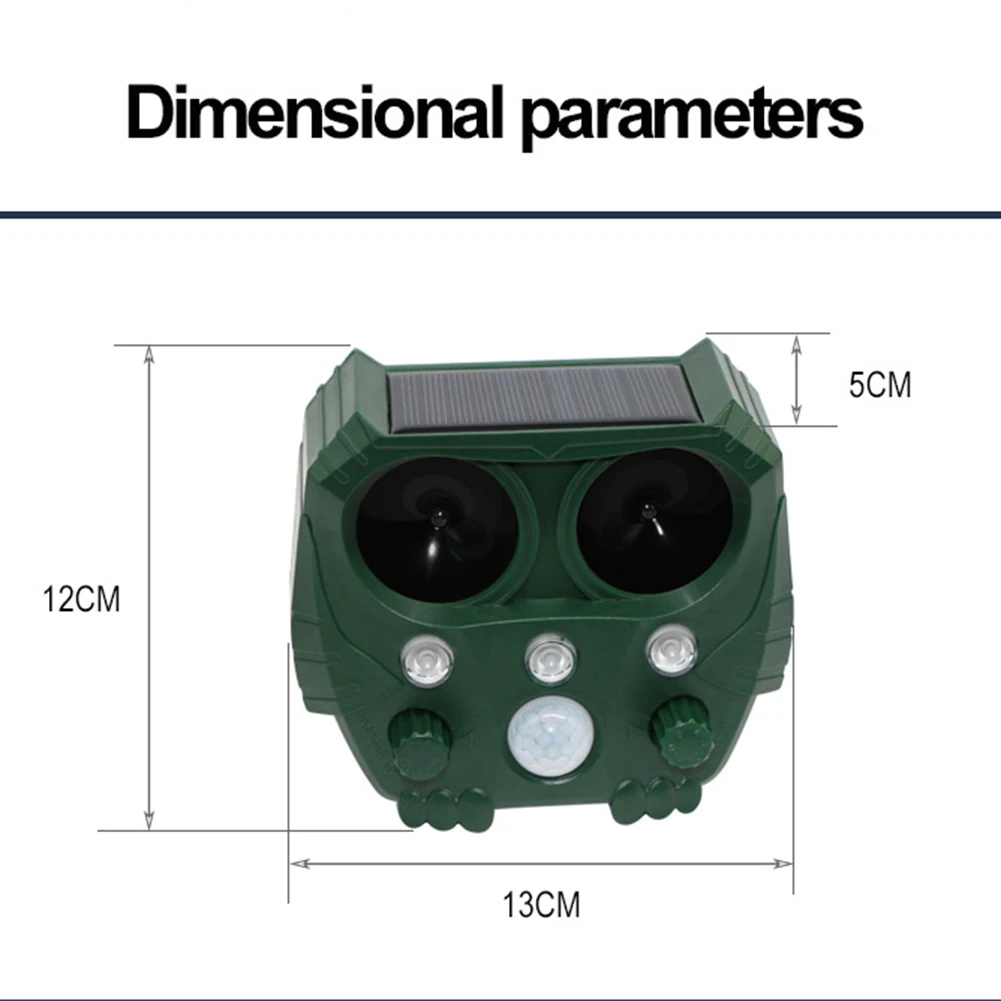 Solar USB Ultrasonic Repeller PIR Motion Sensor Animal Dog Cat Bird Rabbit Deterrent Scarer Repellent Outdoor Garden Tool
Solar USB Ultrasonic Repeller PIR Motion Sensor Animal Dog Cat Bird Rabbit Deterrent Scarer Repellent Outdoor Garden Tool