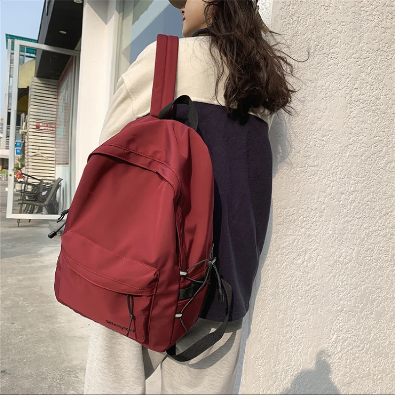 Fashion Nylon Rucksack Large School Bag for Women Backpacks Teenager Girls College Student Backpack Solid Color Purse Back Packs
Fashion Nylon Rucksack Large School Bag for Women Backpacks Teenager Girls College Student Backpack Solid Color Purse Back Packs