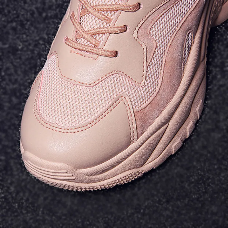 Women's Chunky Sneakers Shoes 2019 Fashion Woman Platform Shoes Lace Up White Sneakers Womens Trainers
Women's Chunky Sneakers Shoes 2019 Fashion Woman Platform Shoes Lace Up White Sneakers Womens Trainers