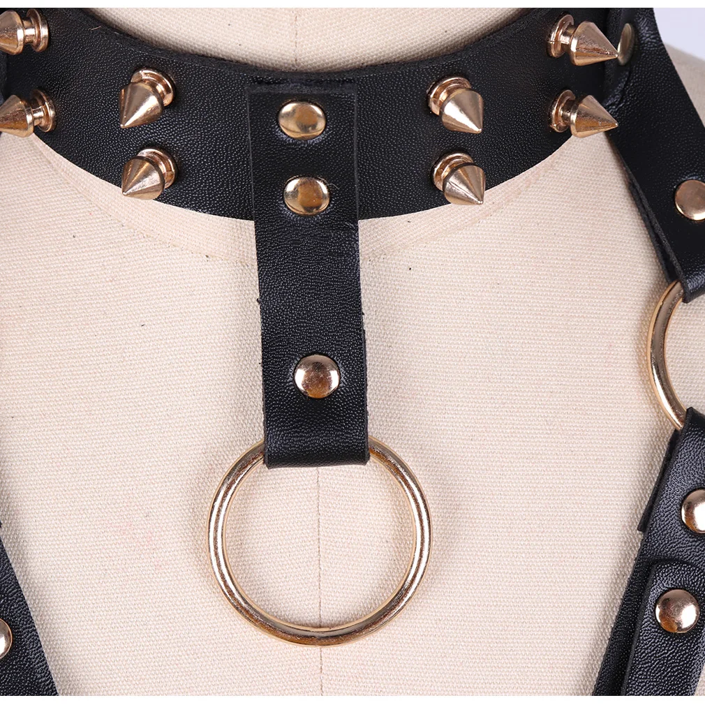 Gothic Style Black Leather Lingerie Harness Cage Bra Belt Fetish for Women Body Bondage Sexy Tops Punk Dance Festival Rave Wear
Gothic Style Black Leather Lingerie Harness Cage Bra Belt Fetish for Women Body Bondage Sexy Tops Punk Dance Festival Rave Wear