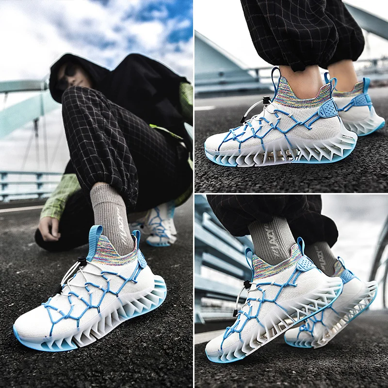 Casual Shoes Men Blade Mesh Breathable Lightweight Sports Shoes Shock Absorption Non-slip Wear-resistant Sneakers
Casual Shoes Men Blade Mesh Breathable Lightweight Sports Shoes Shock Absorption Non-slip Wear-resistant Sneakers