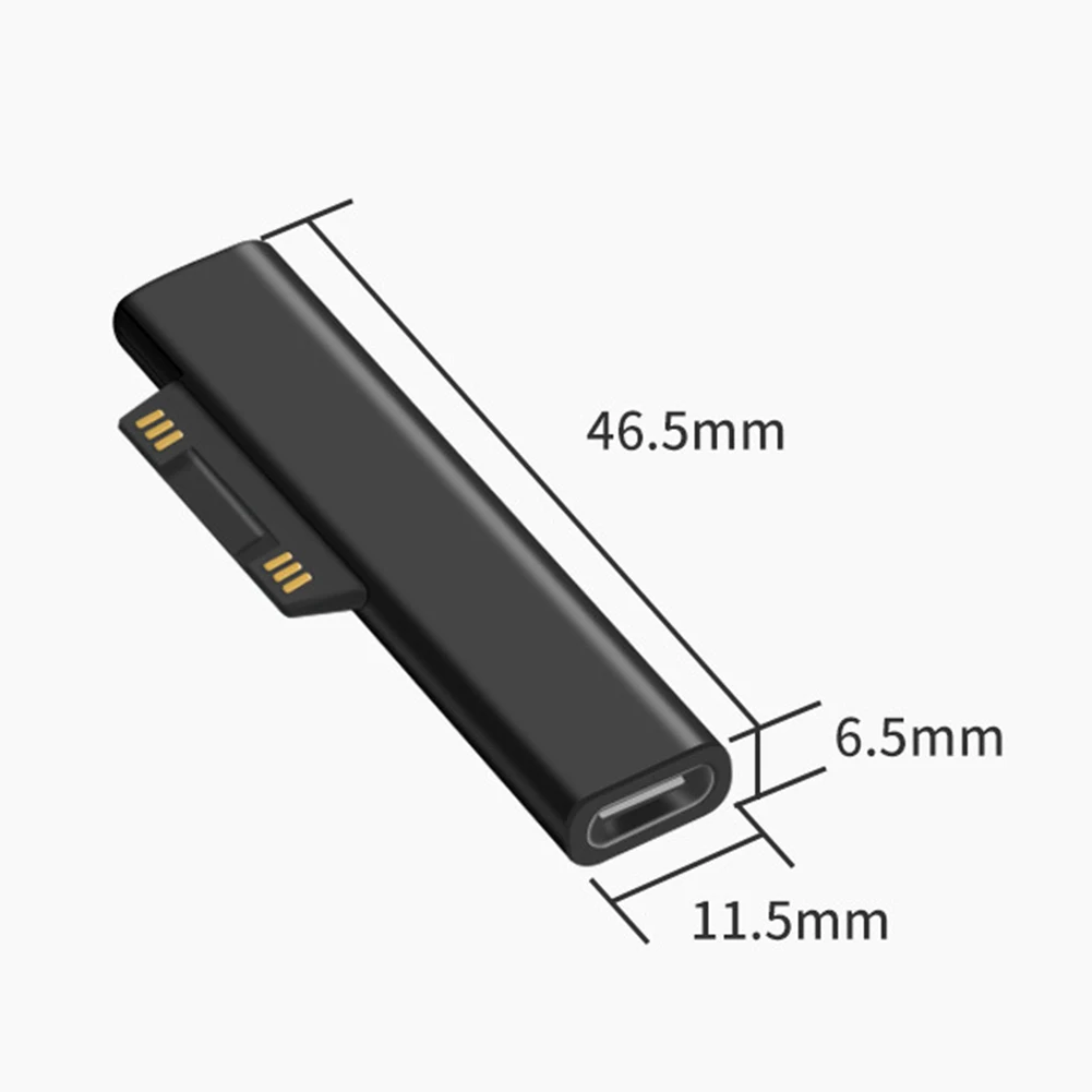 15В/3A USB C PD быстрой зарядки Подключите конвертер для Microsoft Surface Pro 3 4 5 6 Go Book на