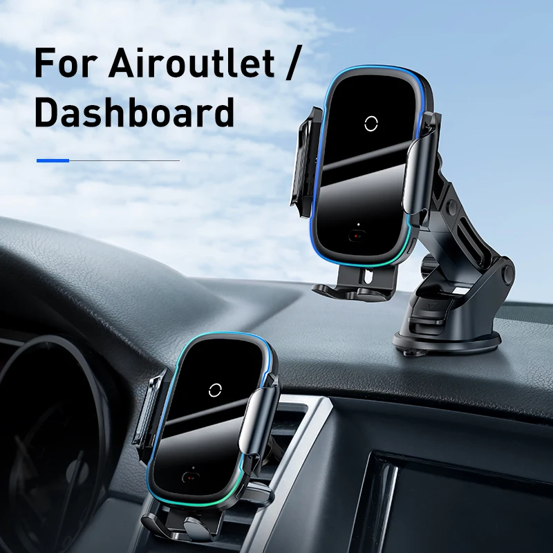 15W QI Wireless Charger Car Mount for iPhone Samsung Car Phone Holder Intelligent Infrared Fast Wireless Charging Charger
15W QI Wireless Charger Car Mount for iPhone Samsung Car Phone Holder Intelligent Infrared Fast Wireless Charging Charger